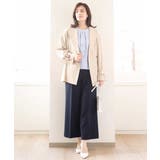 ショート丈ツイルトレンチコート/洗える/WEB限定サイズあり | OFUON | 詳細画像17 