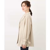 ショート丈ツイルトレンチコート/洗える/WEB限定サイズあり | OFUON | 詳細画像22 