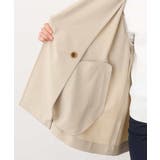 ショート丈ツイルトレンチコート/洗える/WEB限定サイズあり | OFUON | 詳細画像30 