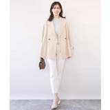 ショート丈ツイルトレンチコート/洗える/WEB限定サイズあり | OFUON | 詳細画像15 