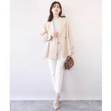 ショート丈ツイルトレンチコート/洗える/WEB限定サイズあり | OFUON | 詳細画像17 