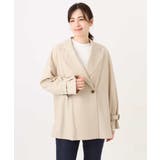 ショート丈ツイルトレンチコート/洗える/WEB限定サイズあり | OFUON | 詳細画像18 