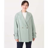 ショート丈ツイルトレンチコート/洗える/WEB限定サイズあり | OFUON | 詳細画像28 