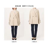 ショート丈ツイルトレンチコート/洗える/WEB限定サイズあり | OFUON | 詳細画像32 