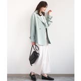 ショート丈ツイルトレンチコート/洗える/WEB限定サイズあり | OFUON | 詳細画像8 