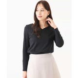 ハートネックコットンカットソー/洗える/WEB限定サイズあり | OFUON | 詳細画像2 