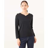 ハートネックコットンカットソー/洗える/WEB限定サイズあり | OFUON | 詳細画像30 