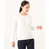 ミニフリルディティールコットンカットソー/洗える/WEB限定サイズあり | OFUON | 詳細画像22 