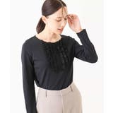 ミニフリルディティールコットンカットソー/洗える/WEB限定サイズあり | OFUON | 詳細画像8 