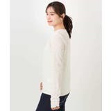 シャーリングデザインレースカットソー/洗える/WEB限定サイズあり | OFUON | 詳細画像18 