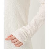 シャーリングデザインレースカットソー/洗える/WEB限定サイズあり | OFUON | 詳細画像21 