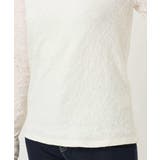 シャーリングデザインレースカットソー/洗える/WEB限定サイズあり | OFUON | 詳細画像22 