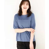 ギャザーデザインカットソー/接触冷感・UVカット/洗える/WEB限定サイズあり | OFUON | 詳細画像18 