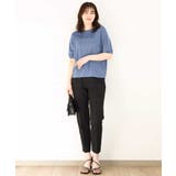 ギャザーデザインカットソー/接触冷感・UVカット/洗える/WEB限定サイズあり | OFUON | 詳細画像22 