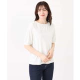 ギャザーデザインカットソー/接触冷感・UVカット/洗える/WEB限定サイズあり | OFUON | 詳細画像30 