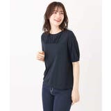 ギャザーデザインカットソー/接触冷感・UVカット/洗える/WEB限定サイズあり | OFUON | 詳細画像31 