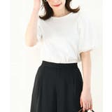 ホワイト | ボリュームスリーブカットソー/接触冷感/洗える/WEB限定サイズあり | OFUON