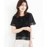 スカラップレースTシャツ/接触冷感/洗える/WEB限定サイズあり | OFUON | 詳細画像6