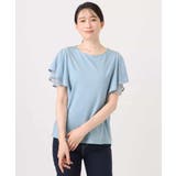 ティアードフリルスリーブカットソー UVカット 接触冷感 | OFUON | 詳細画像14 