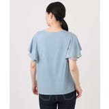 ティアードフリルスリーブカットソー UVカット 接触冷感 | OFUON | 詳細画像16 