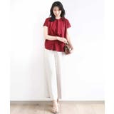 ラッフルタイデザインカットソー/接触冷感/洗える/WEB限定サイズあり | OFUON | 詳細画像8 