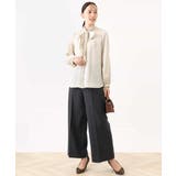 [名品シリーズ]ストレッチワイドパンツ（ストライプ・無地） | OFUON | 詳細画像10 