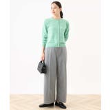 [名品シリーズ]ストレッチワイドパンツ（ストライプ・無地） | OFUON | 詳細画像13 