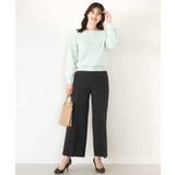 [名品シリーズ]ストレッチワイドパンツ（ストライプ・無地） | OFUON | 詳細画像36 