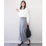 [名品シリーズ]ストレッチワイドパンツ（ストライプ・無地） | OFUON | 詳細画像42 