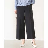 ダークグレー（無地） | [名品シリーズ]ストレッチワイドパンツ（ストライプ・無地） | OFUON