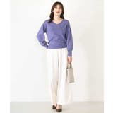 ストレッチワイドストレートパンツ/洗える | OFUON | 詳細画像42 