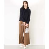 ストレッチワイドストレートパンツ/洗える | OFUON | 詳細画像5 