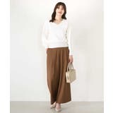 ストレッチワイドストレートパンツ/洗える | OFUON | 詳細画像67 