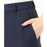 [名品シリーズ]ストレッチワイドパンツ（無地・チェック）/洗濯機で洗える | OFUON | 詳細画像9 