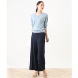 [名品シリーズ]ストレッチワイドパンツ/WEB限定サイズあり/洗える | OFUON | 詳細画像38 