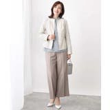 [名品シリーズ]ストレッチワイドパンツ/WEB限定サイズあり/洗える | OFUON | 詳細画像45 