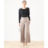 [名品シリーズ]ストレッチワイドパンツ/WEB限定サイズあり/洗える | OFUON | 詳細画像48 