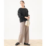 [名品シリーズ]ストレッチワイドパンツ/WEB限定サイズあり/洗える | OFUON | 詳細画像50 