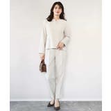 ダブルクロス テーパードパンツ/洗える | OFUON | 詳細画像20 