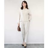 ダブルクロス テーパードパンツ/洗える | OFUON | 詳細画像22 