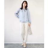 ダブルクロス テーパードパンツ/洗える | OFUON | 詳細画像28 