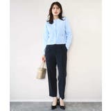 ダブルクロス テーパードパンツ/洗える | OFUON | 詳細画像3 