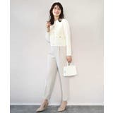 ダブルクロス テーパードパンツ/洗える | OFUON | 詳細画像30 