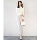 ダブルクロス テーパードパンツ/洗える | OFUON | 詳細画像31 