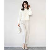 ダブルクロス テーパードパンツ/洗える | OFUON | 詳細画像32 