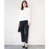 ダブルクロス テーパードパンツ/洗える | OFUON | 詳細画像5 