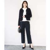 ダブルクロス テーパードパンツ/洗える | OFUON | 詳細画像8 