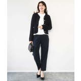 ダブルクロス テーパードパンツ/洗える | OFUON | 詳細画像9 