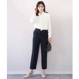 [名品シリーズ]ストレッチテーパードパンツ/洗える | OFUON | 詳細画像12 