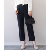 ブラック | [名品シリーズ]ストレッチテーパードパンツ/洗える | OFUON